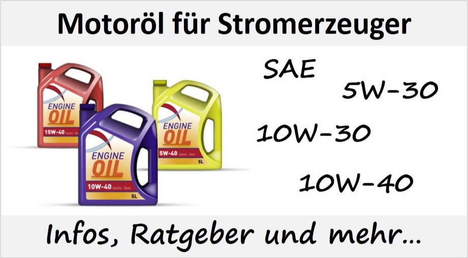 Welches Motoröl für Stromerzeuger kaufen