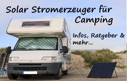 Solar Stromerzeuger Solarpanel Camping Camper